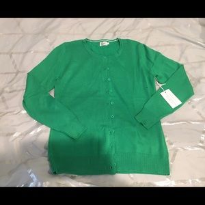 Green Cardigan Size Small NWT